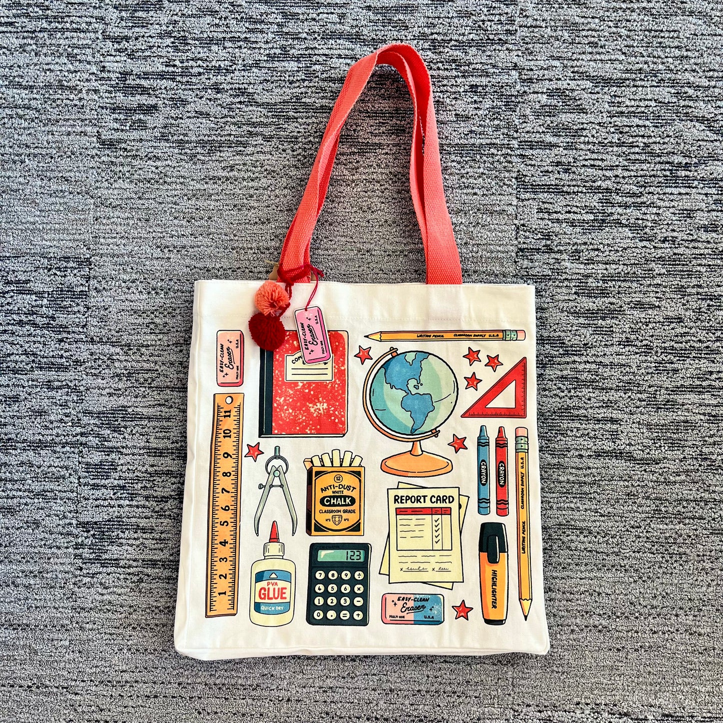 School Supplies Tote Bag