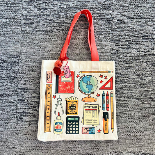 School Supplies Tote Bag