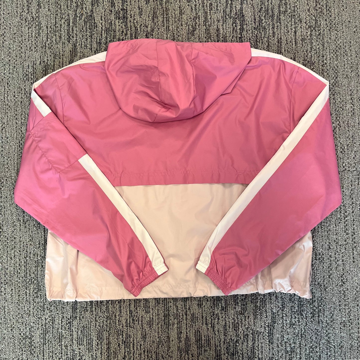 Large Pink and White Nike Windbreaker