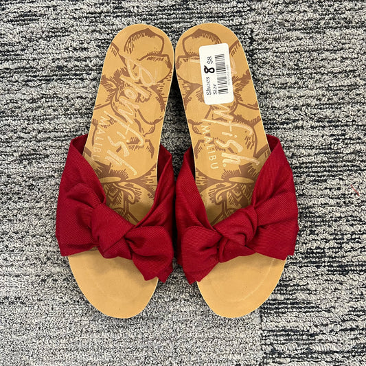 Size 8 Blowfish Red Bow Sandals