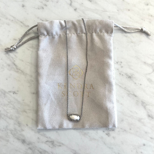 White & Silver Kendra Scott Necklace