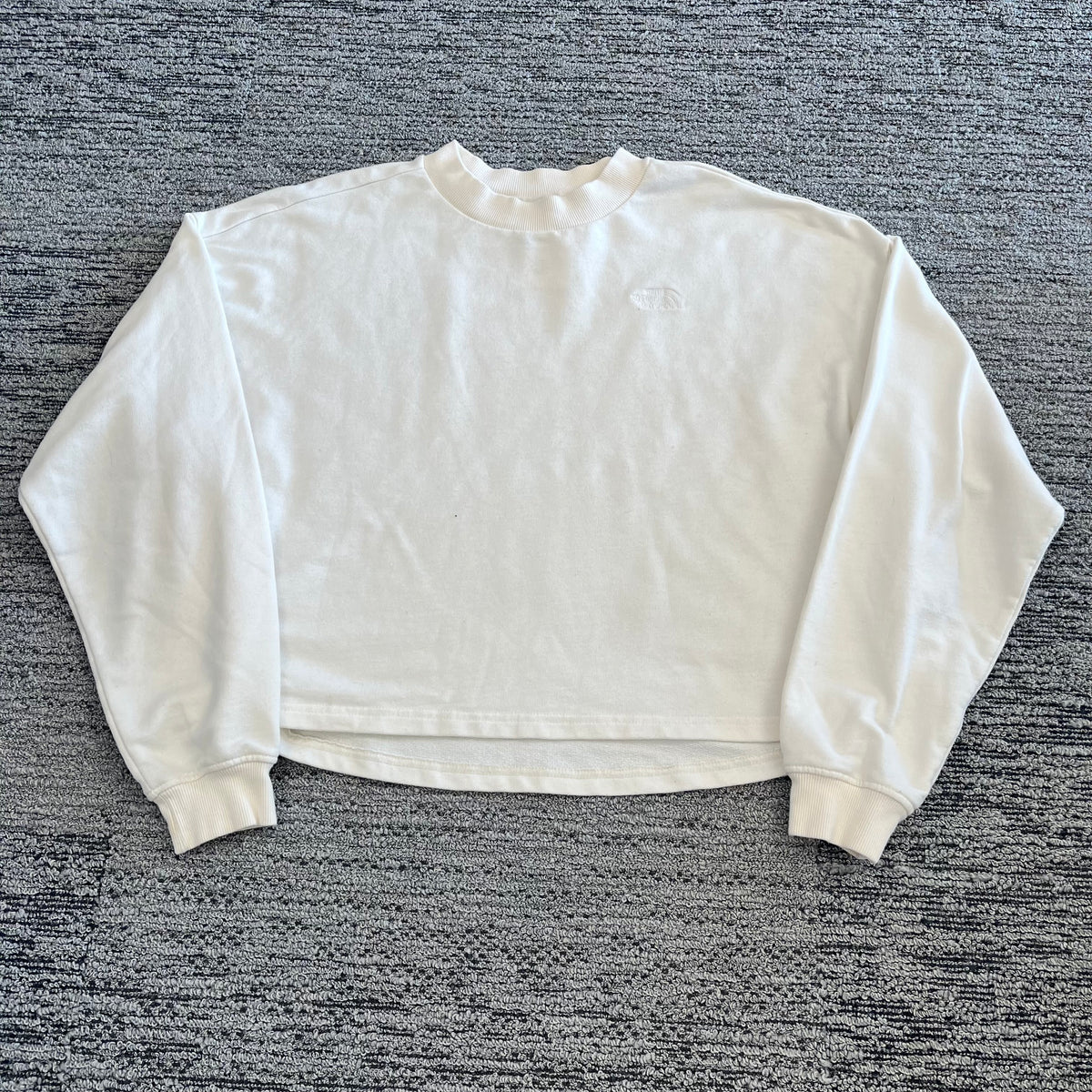 Large White North Face Sweatshirt