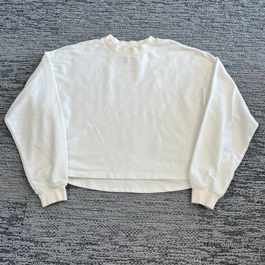 Large White North Face Sweatshirt