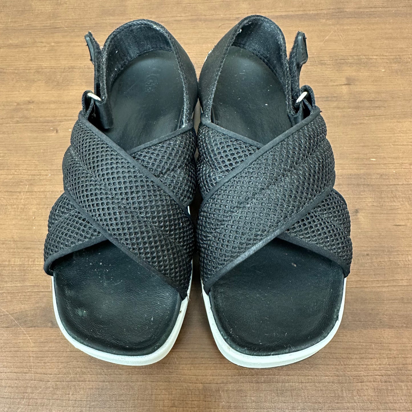 UGG 7.5 Nella Black Sandals