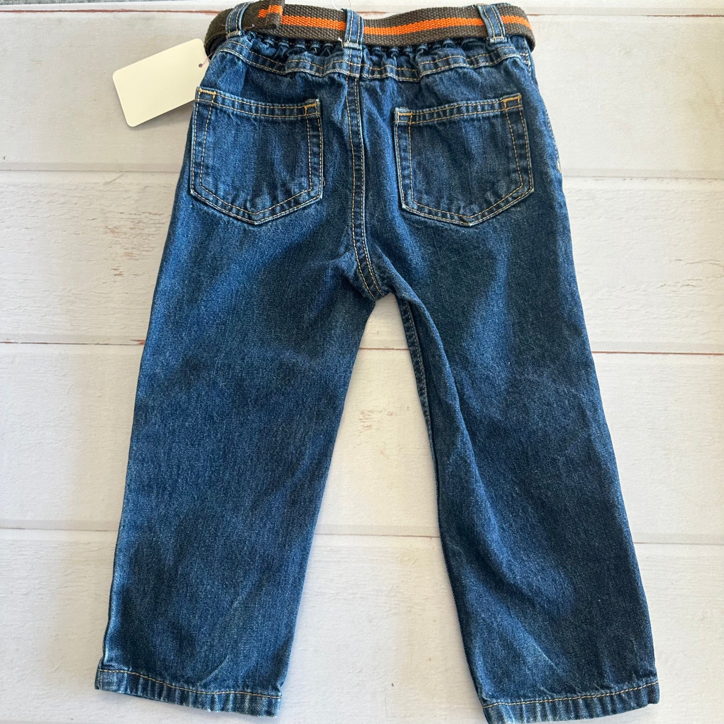 Boys Carter 24M Dark Wash Jeans w/ Belt