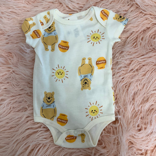 Baby Disney 0-3M White Winnie the Pooh Onesie