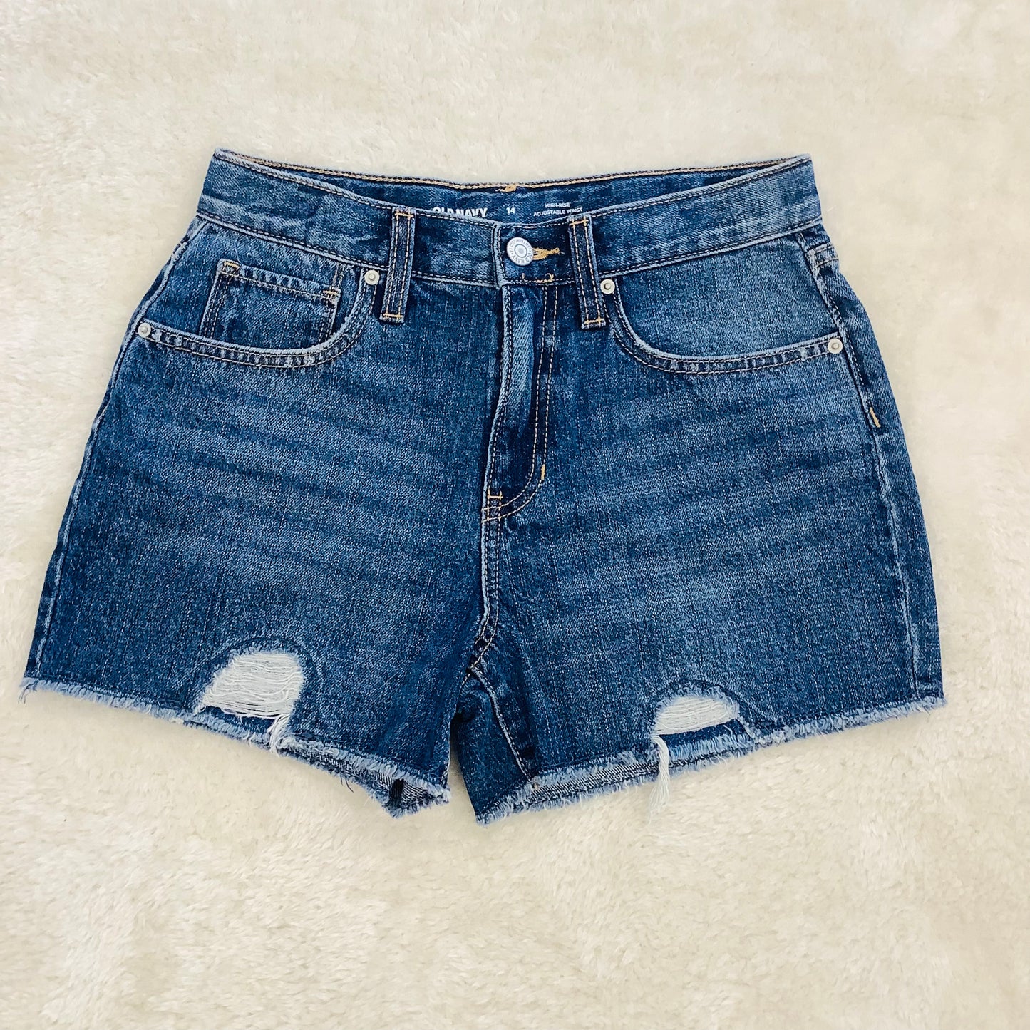 Girls Old Navy sz 14 high rise denim shorts
