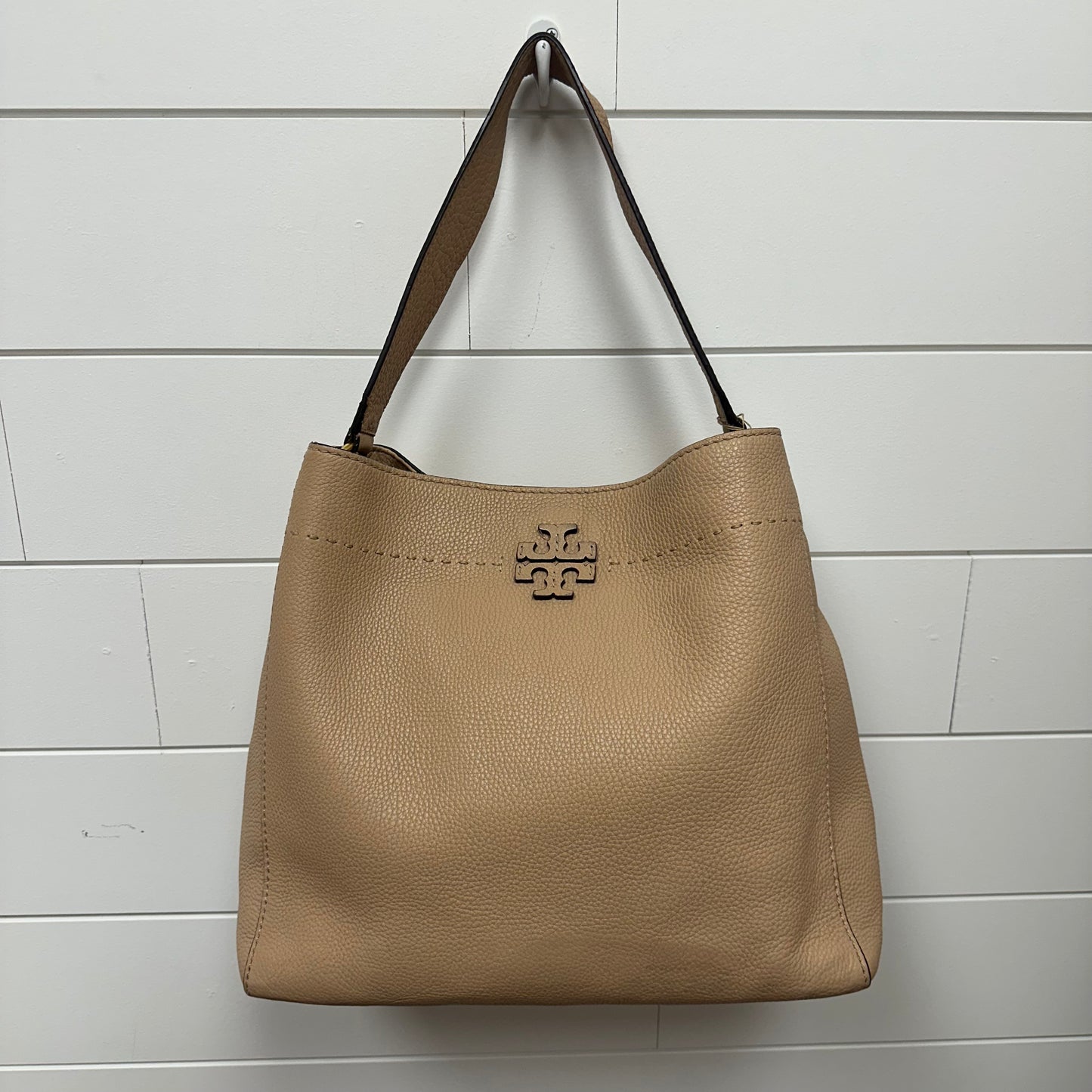 Tory Burch Tan McGraw Bucket Bag