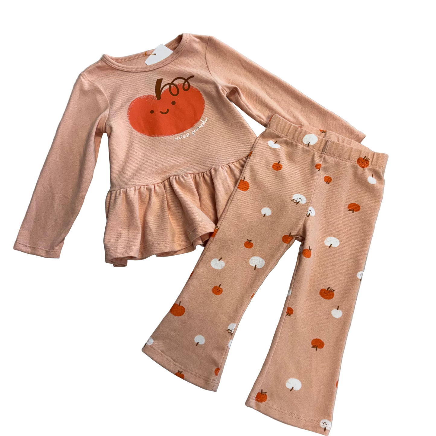 KIDS- Pumpkin Girls Set 18m