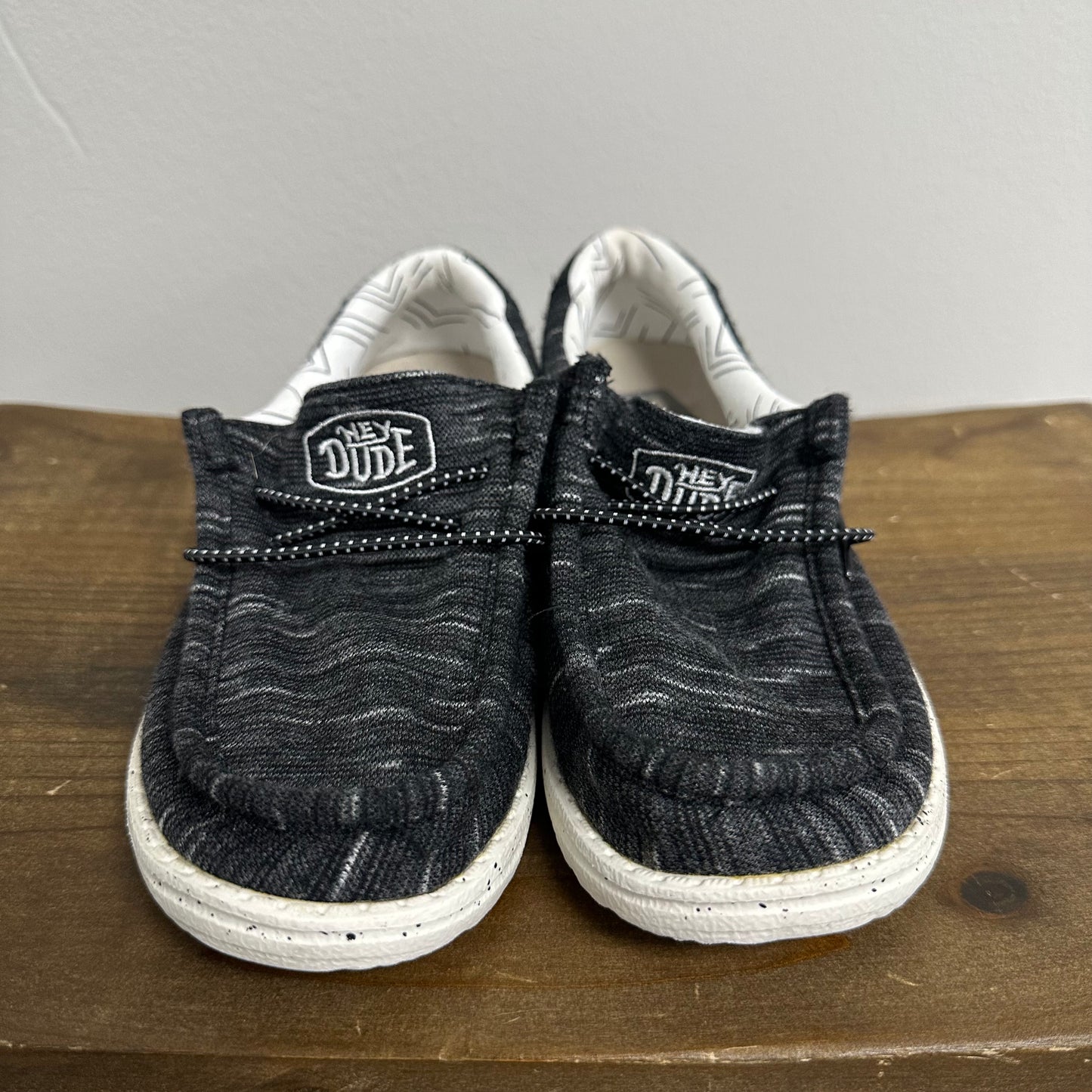 Kids Hey Dude 13 Dark Grey/White Shoes