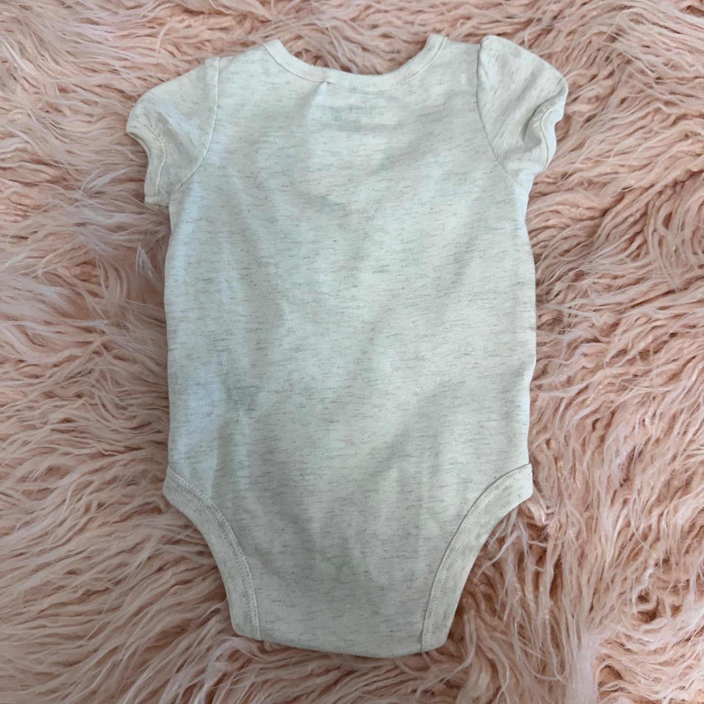 Baby Garanimals 0-3M “Smile All Day” Cream Onesie