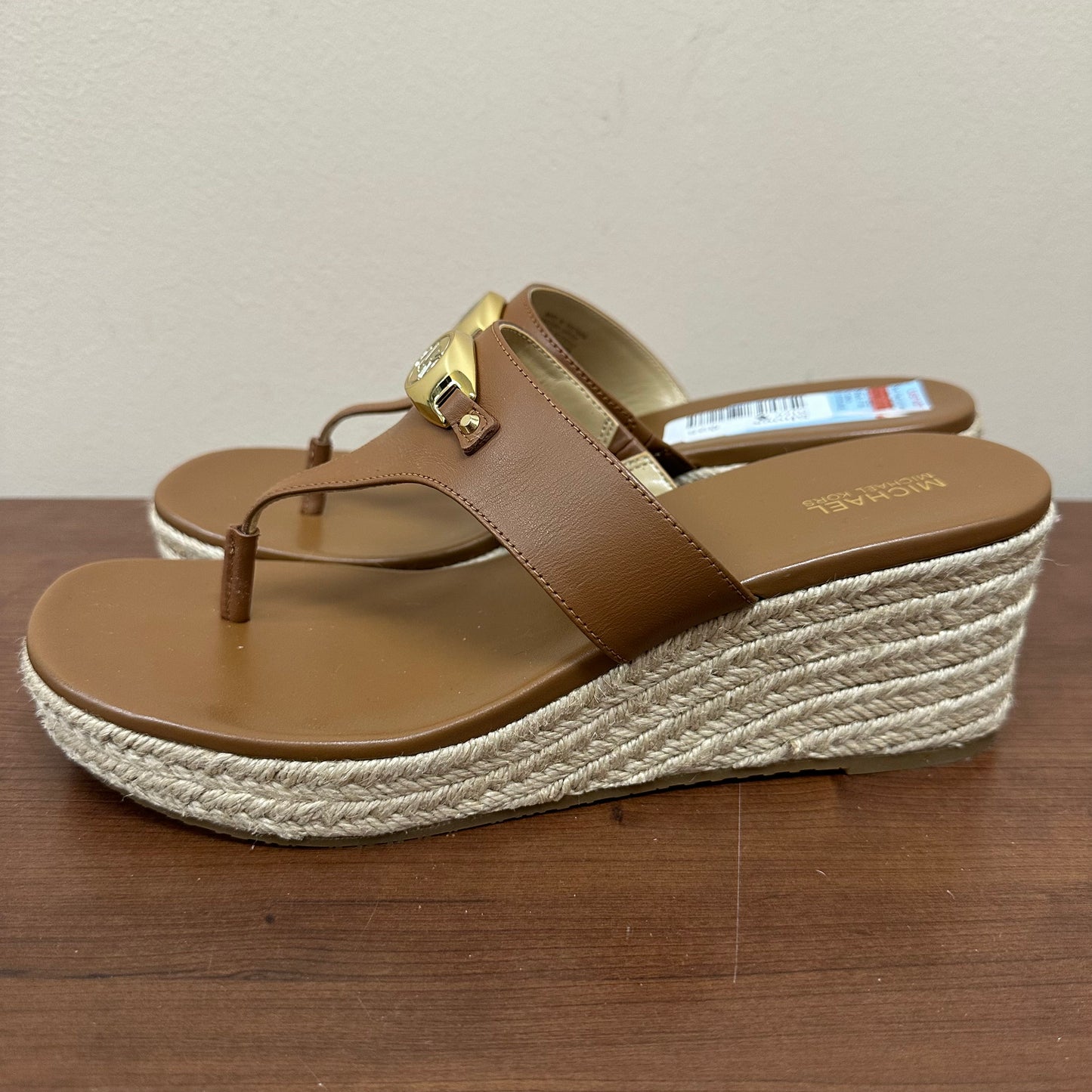 Michael Kors 8 Brown Wedged Sandals