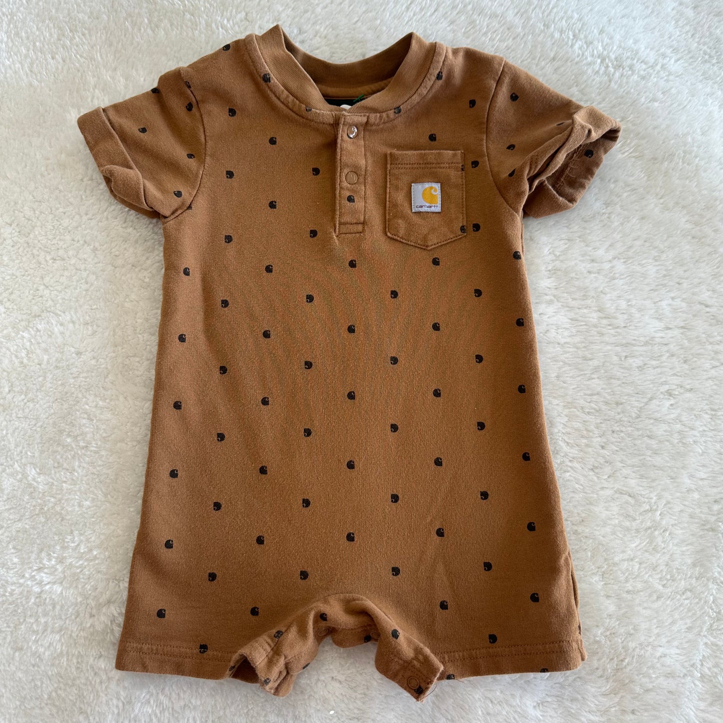 Baby Boy Carhartt 12M Brown Outfit