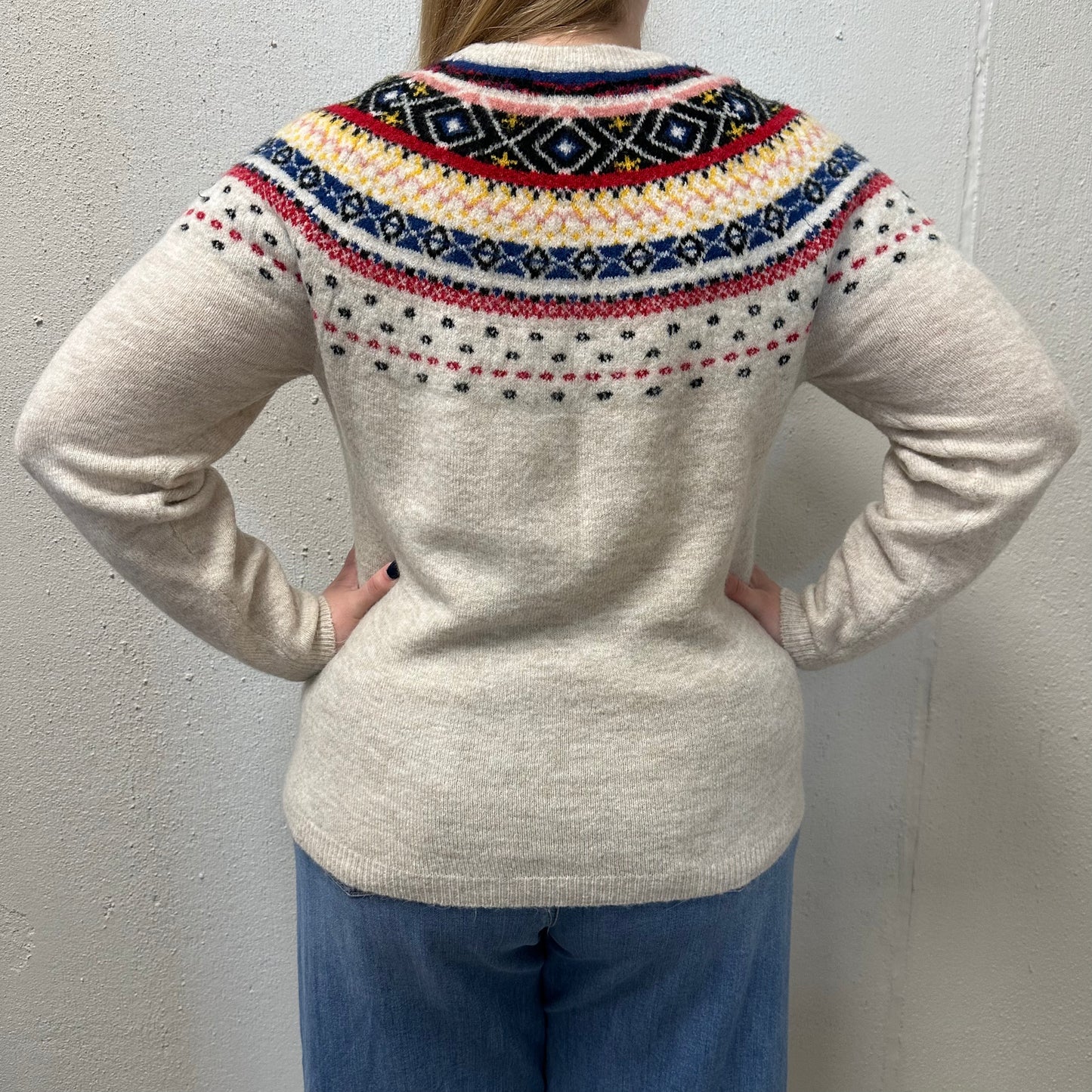 Christoper & Banks L Vintage Isle Knit Sweater