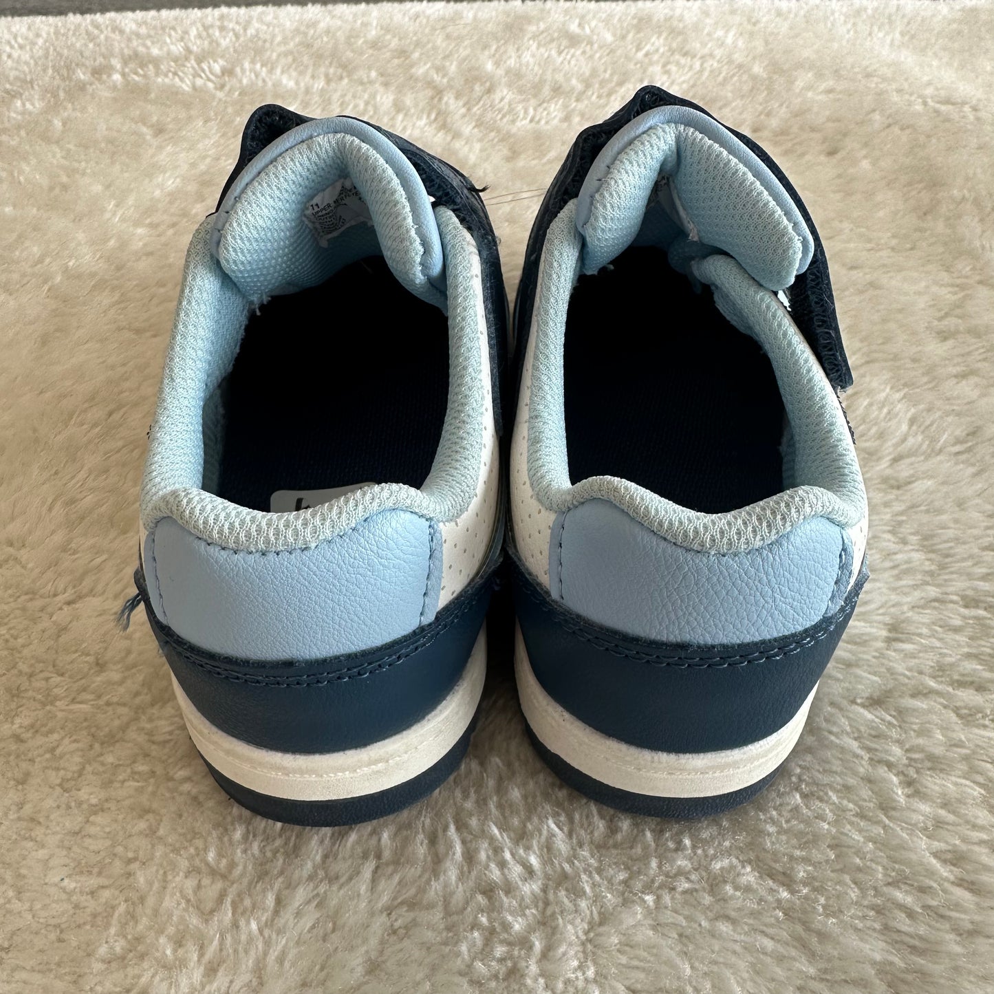 Boys Cat & Jack 11 Blue/White Velcro Shoes
