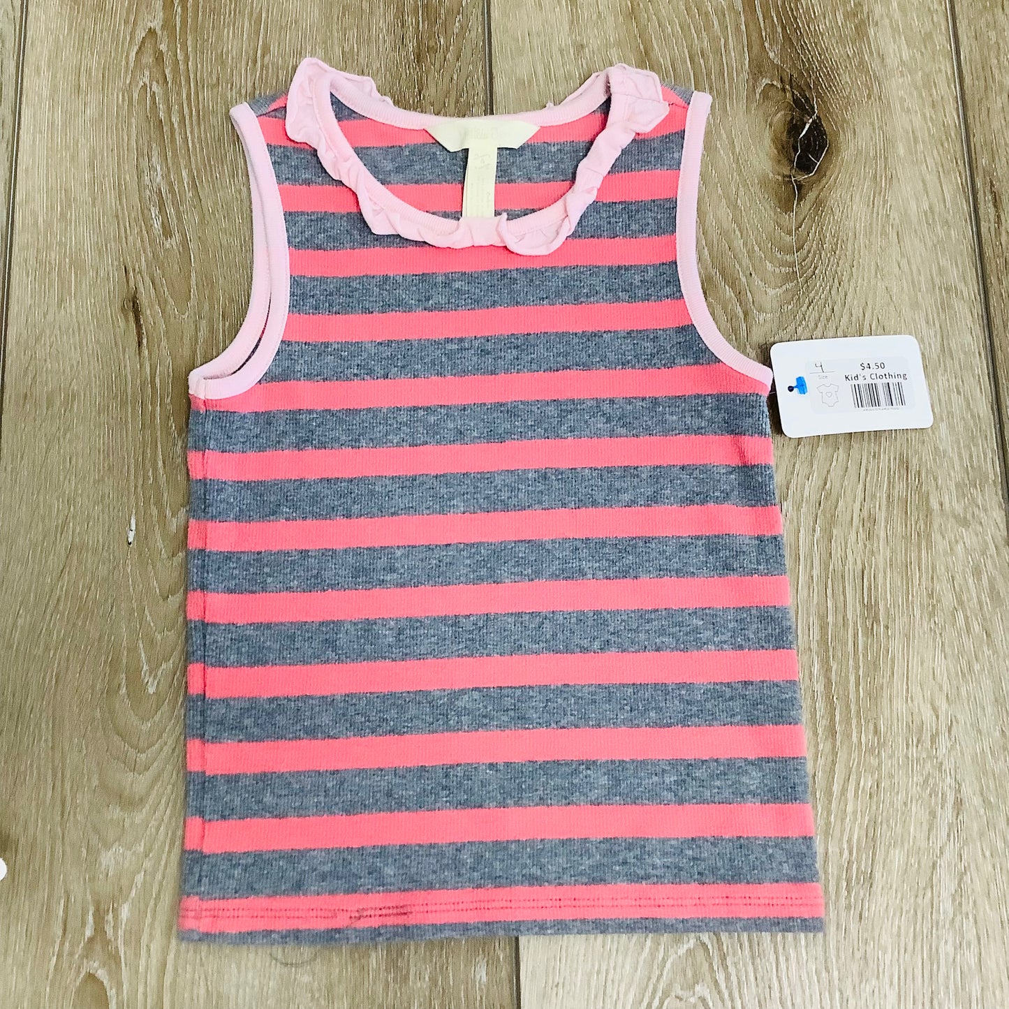 Girls Matilda Jane sz 4 stripe tank top