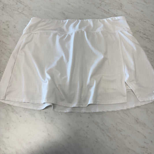 White Athletic Skirt LARGE