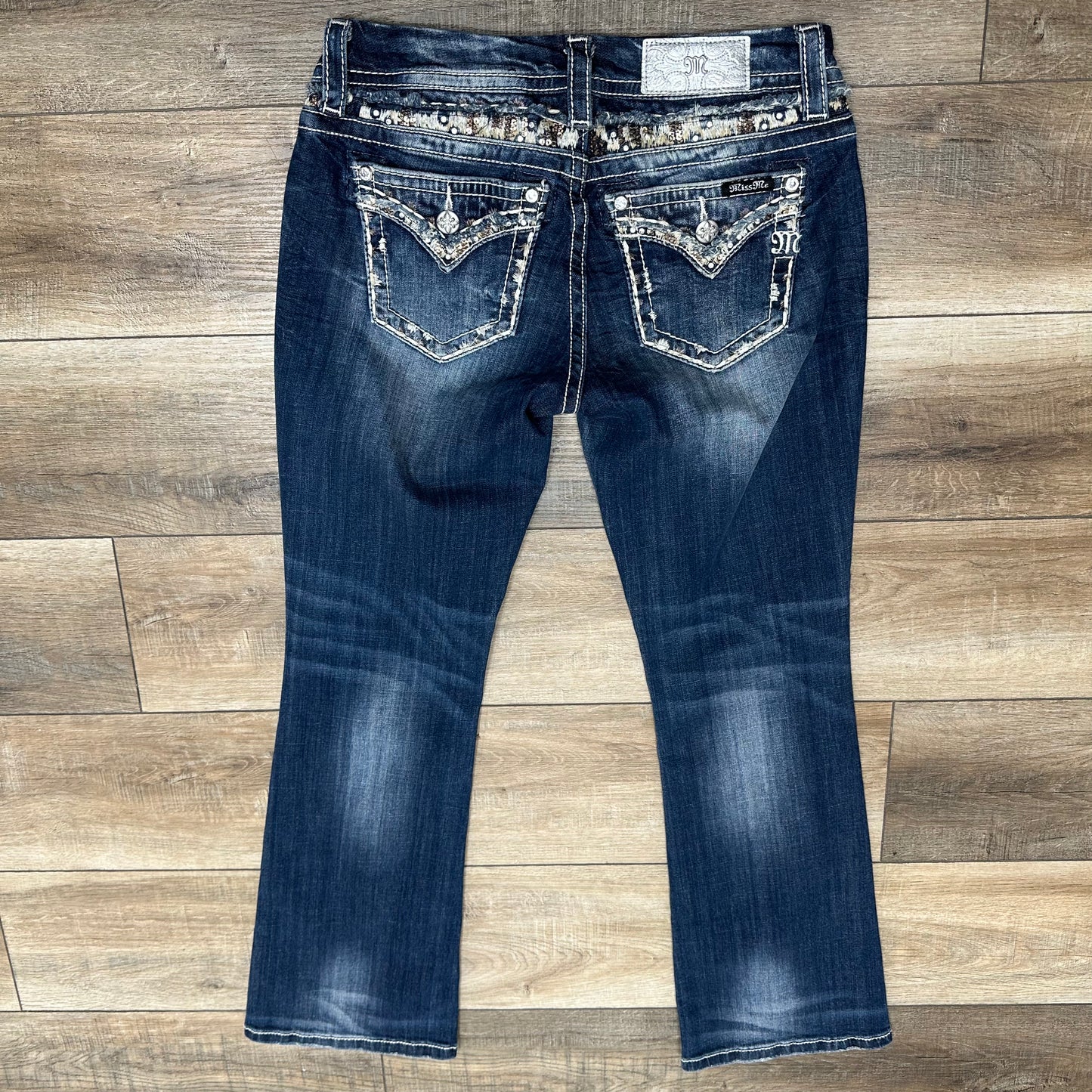 Miss Me 27 Mid-Rise Easy Boot Dark Wash Jeans