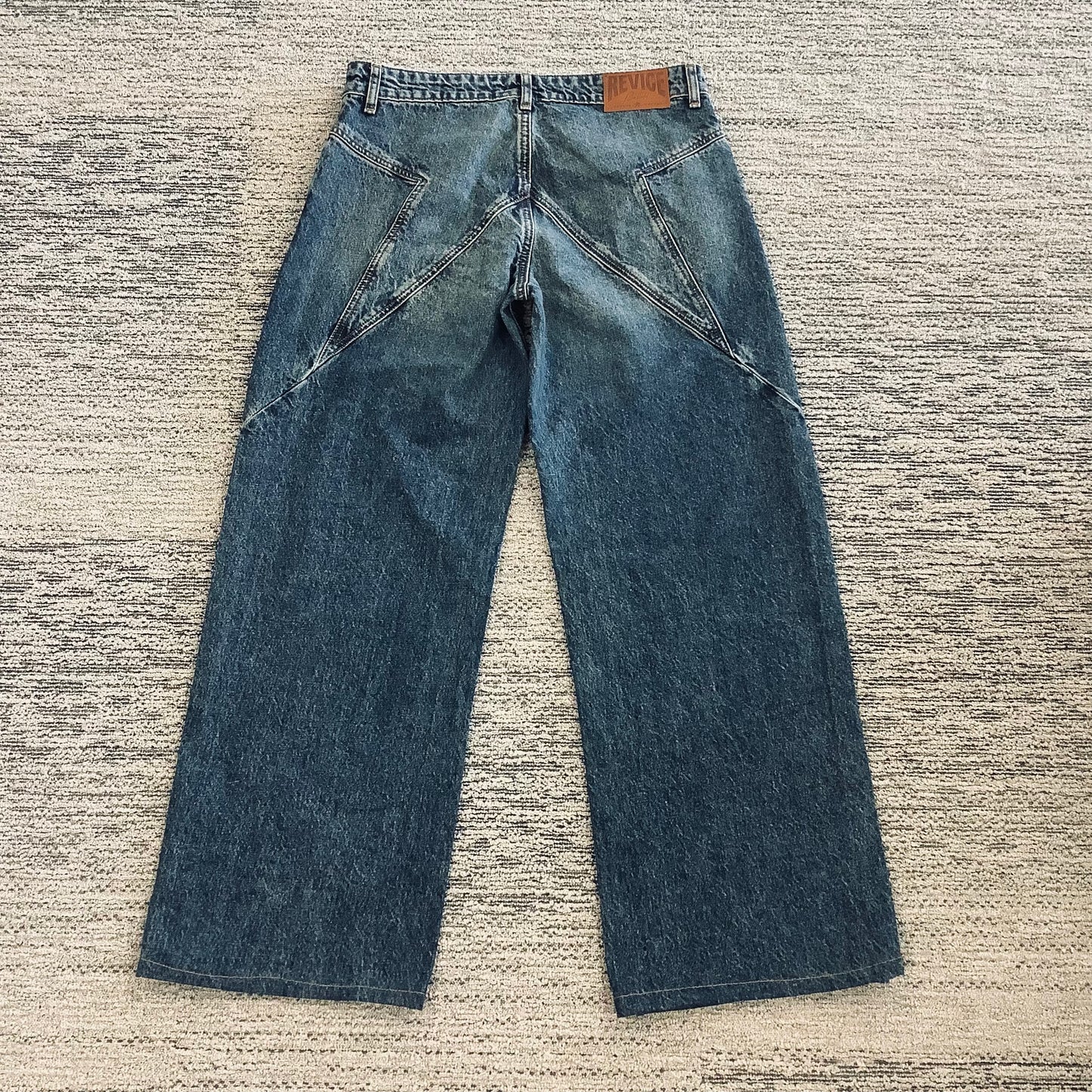 Revice designer size 28 TLC low rise wide leg jeans