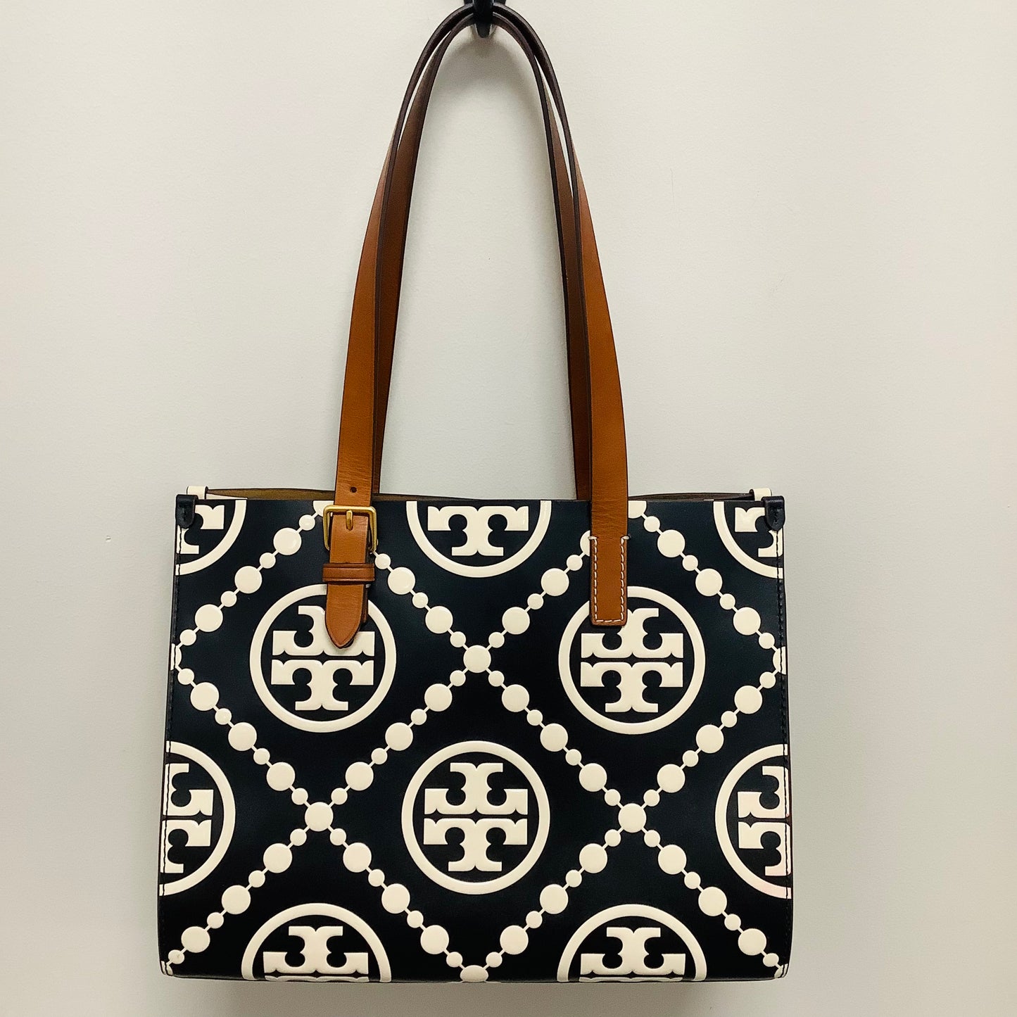Tory Burch T Monogram Contrast Embossed Tote