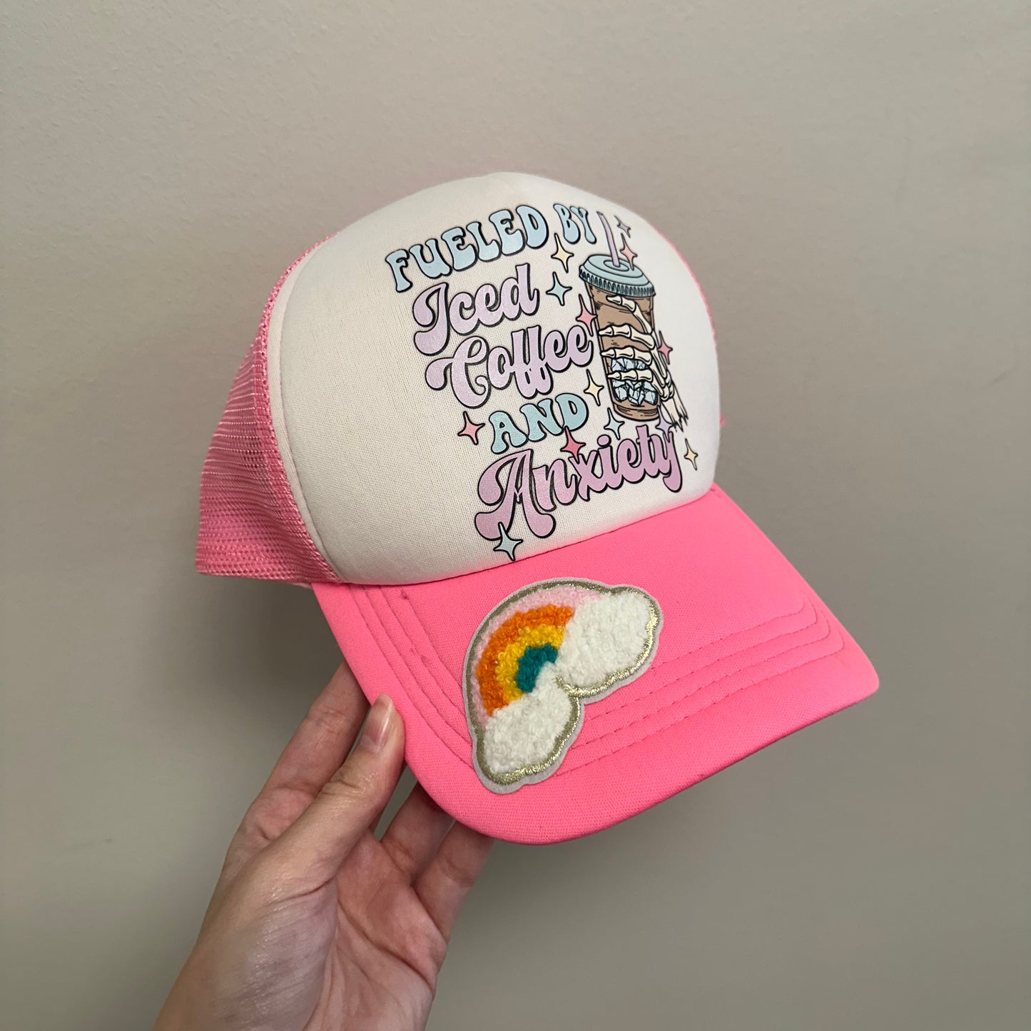 “Fueled by ice coffee and anxiety” Hat