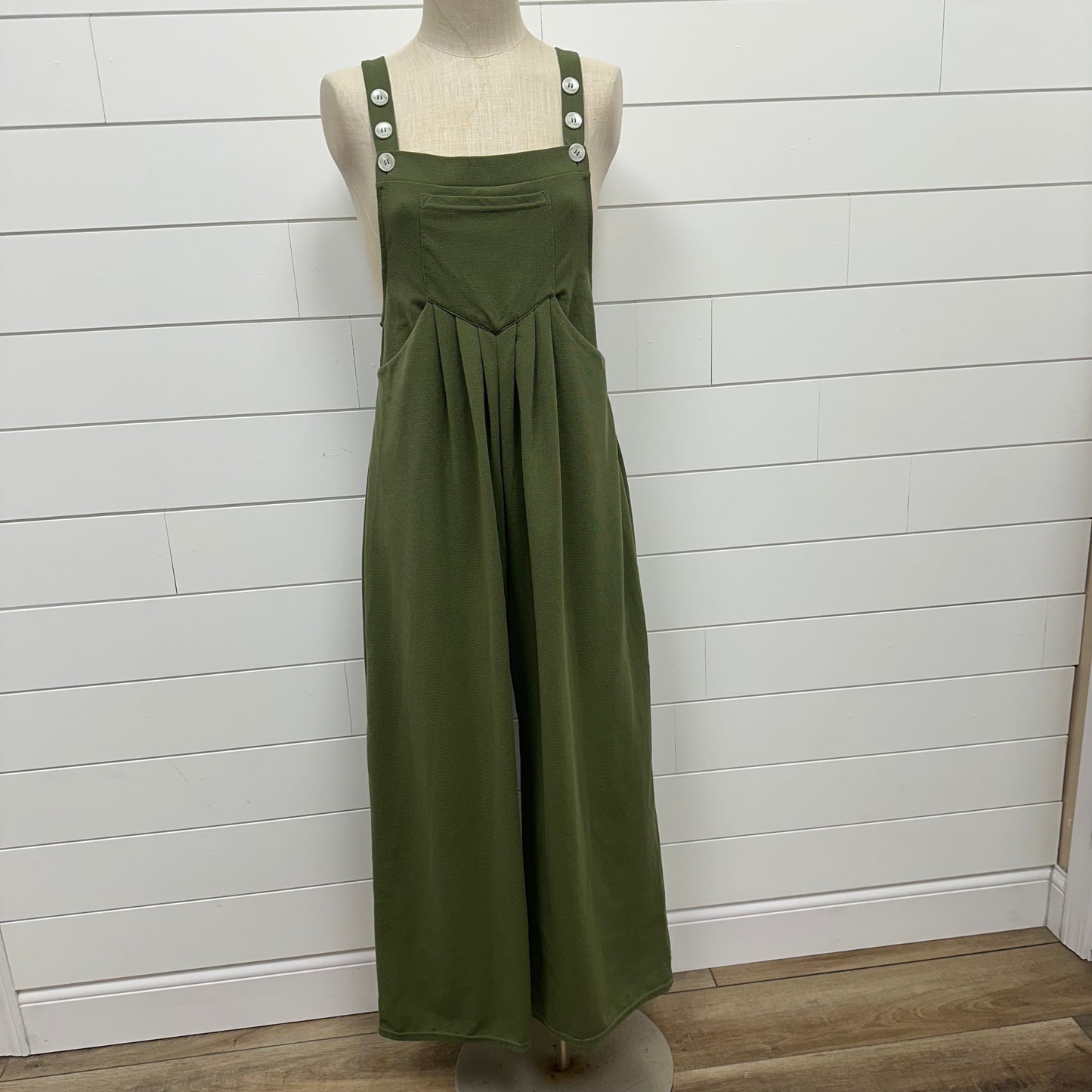 Halara S Green Jumpsuit
