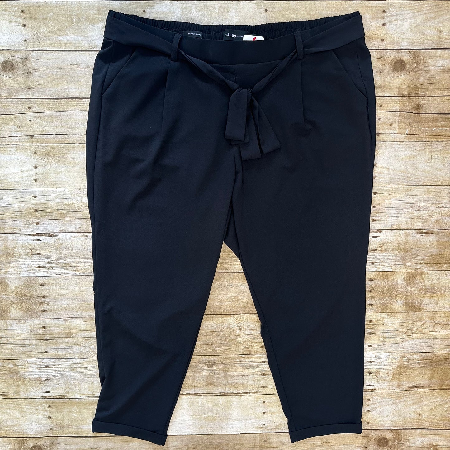 Torrid 3 Black High-Rise Crepe Pants