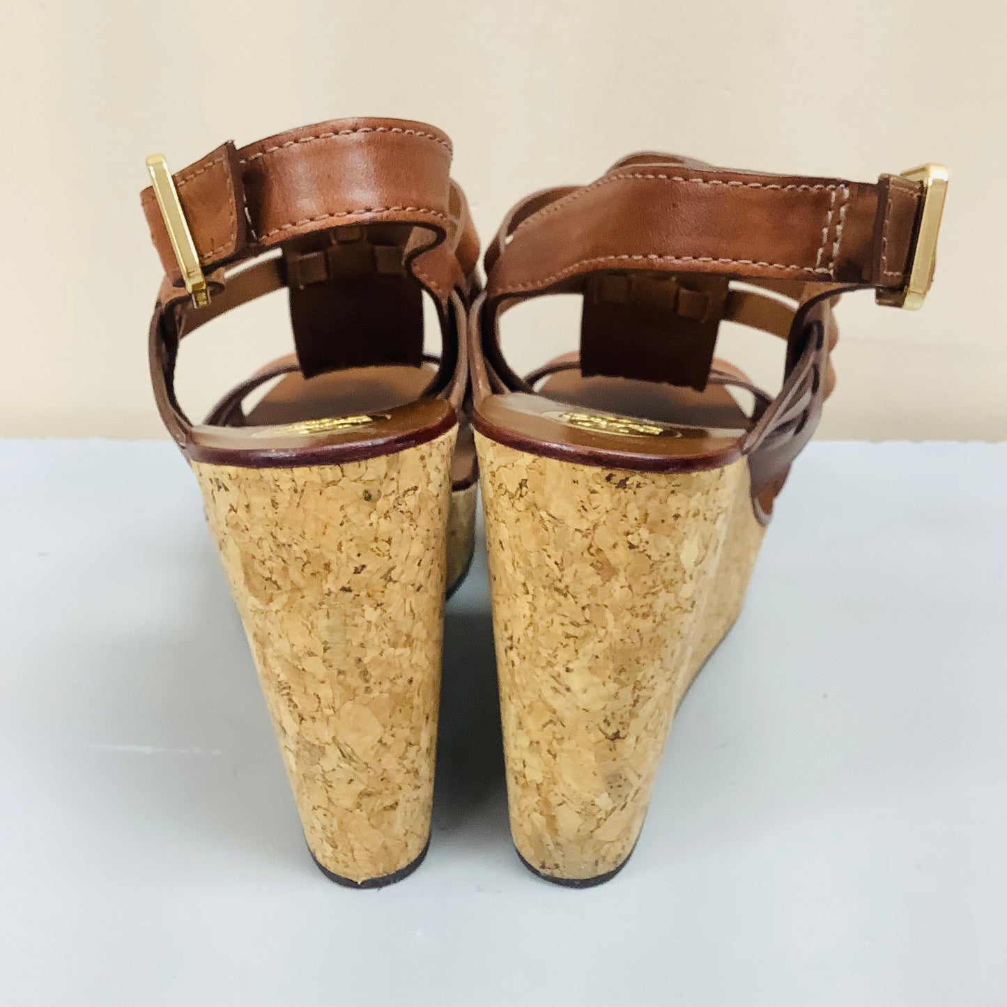 Tory Burch size 9.5 platform wedge sandals