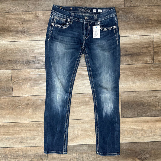 Miss Me 28 Signature Straight Medium Wash Jeans