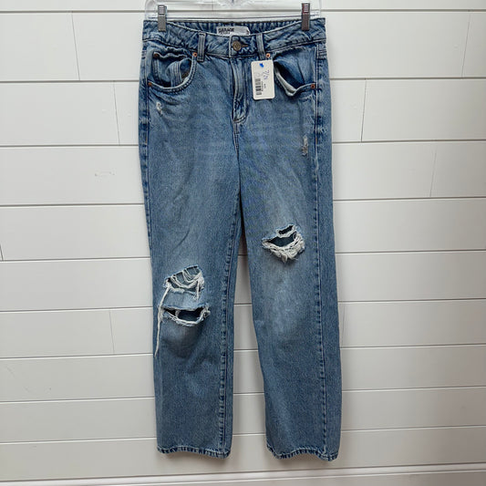 Garage 7/28 90’s Straight Ripped Light Wash Jeans