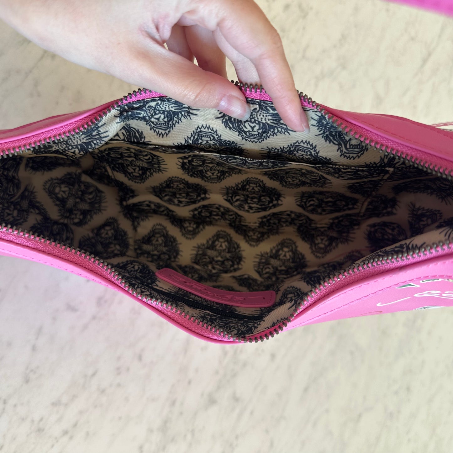 Ed Hardy Pink Shoulder Purse