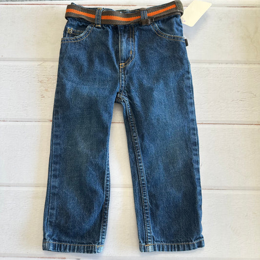 Boys Carter 24M Dark Wash Jeans w/ Belt