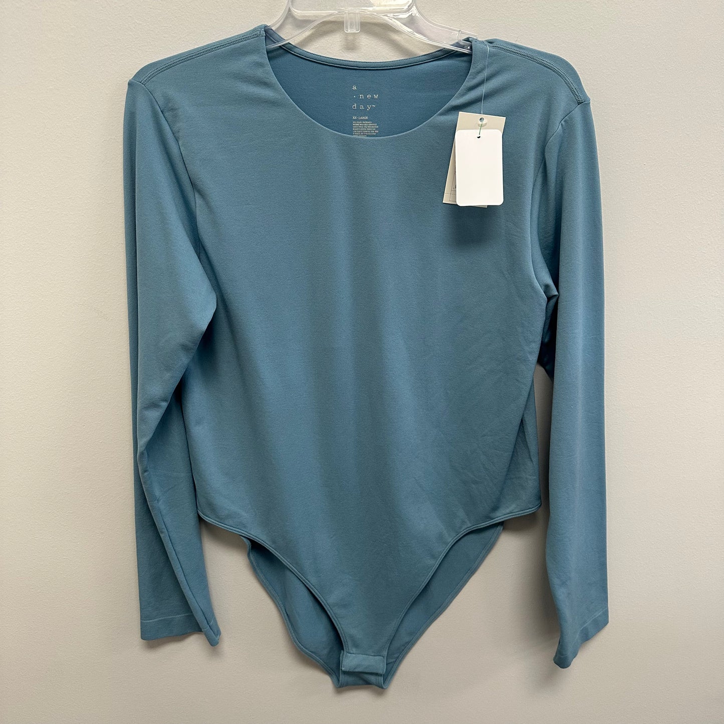 NWT A New Day XXL Blue Long Sleeve Bodysuit