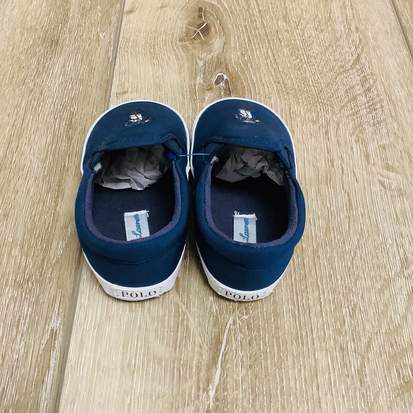 Baby Boys size 4 Polo Bear shoes