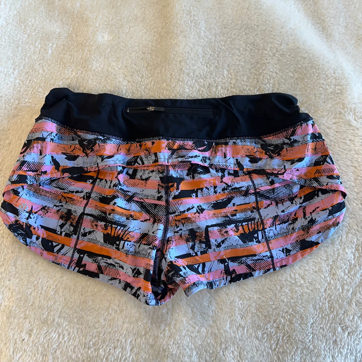 Lululemon 10 Pink/Purple/Orange/Black Shorts