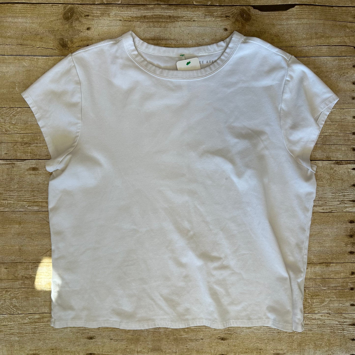 Free Assembly XXL White Baby Tee
