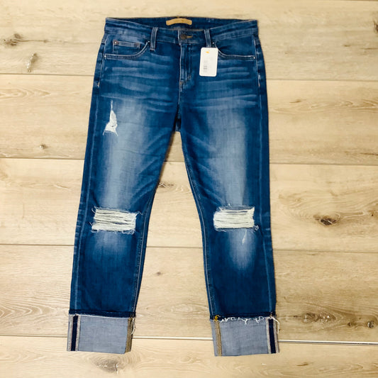 Joe’s Jeans size 6 (waist 28) Ex-Lover boyfriend crop