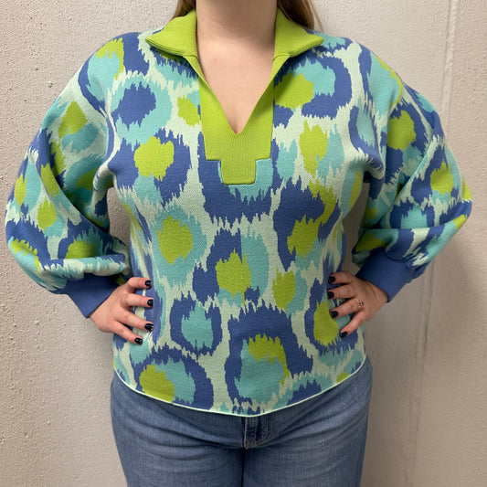 Emily McCarthy L Winter Pop Cheetah Julia Sweater