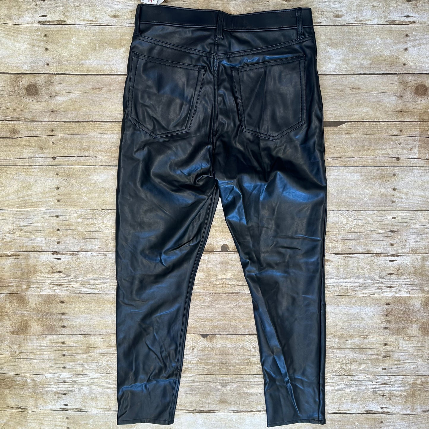 NWT Abercrombie + Fitch 10/30 Black Leather Pants