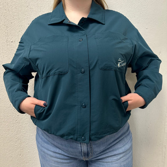 Champion XL Dark Teal Snap Buttoned Jacket