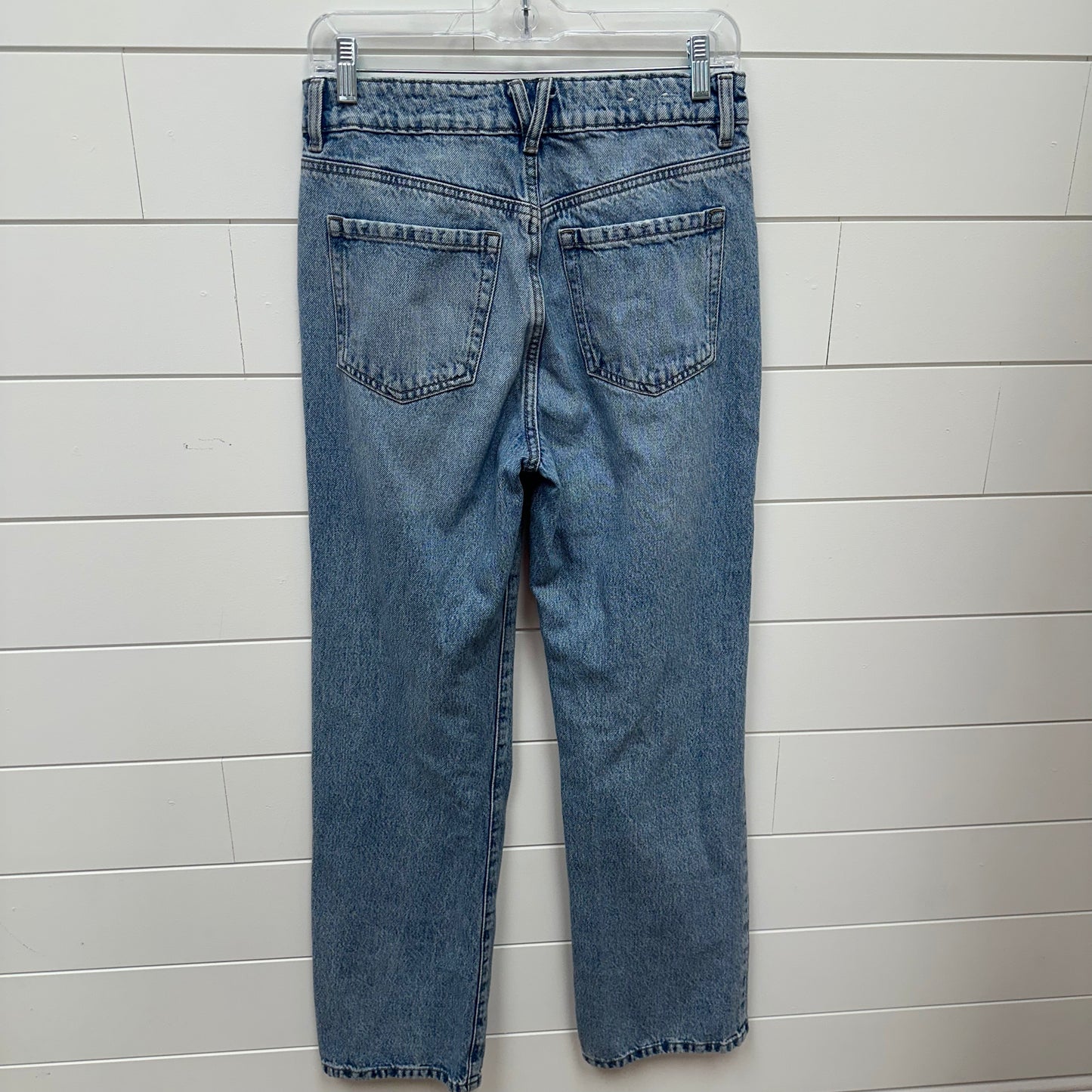 Garage 7/28 90’s Straight Ripped Light Wash Jeans