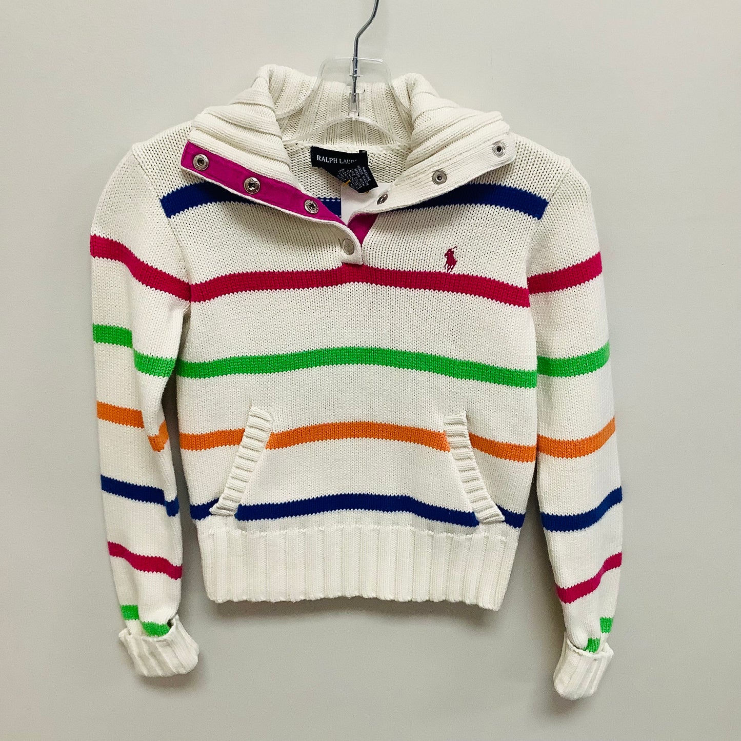 Kids Polo Ralph Lauren size 5 stripe crewneck sweater