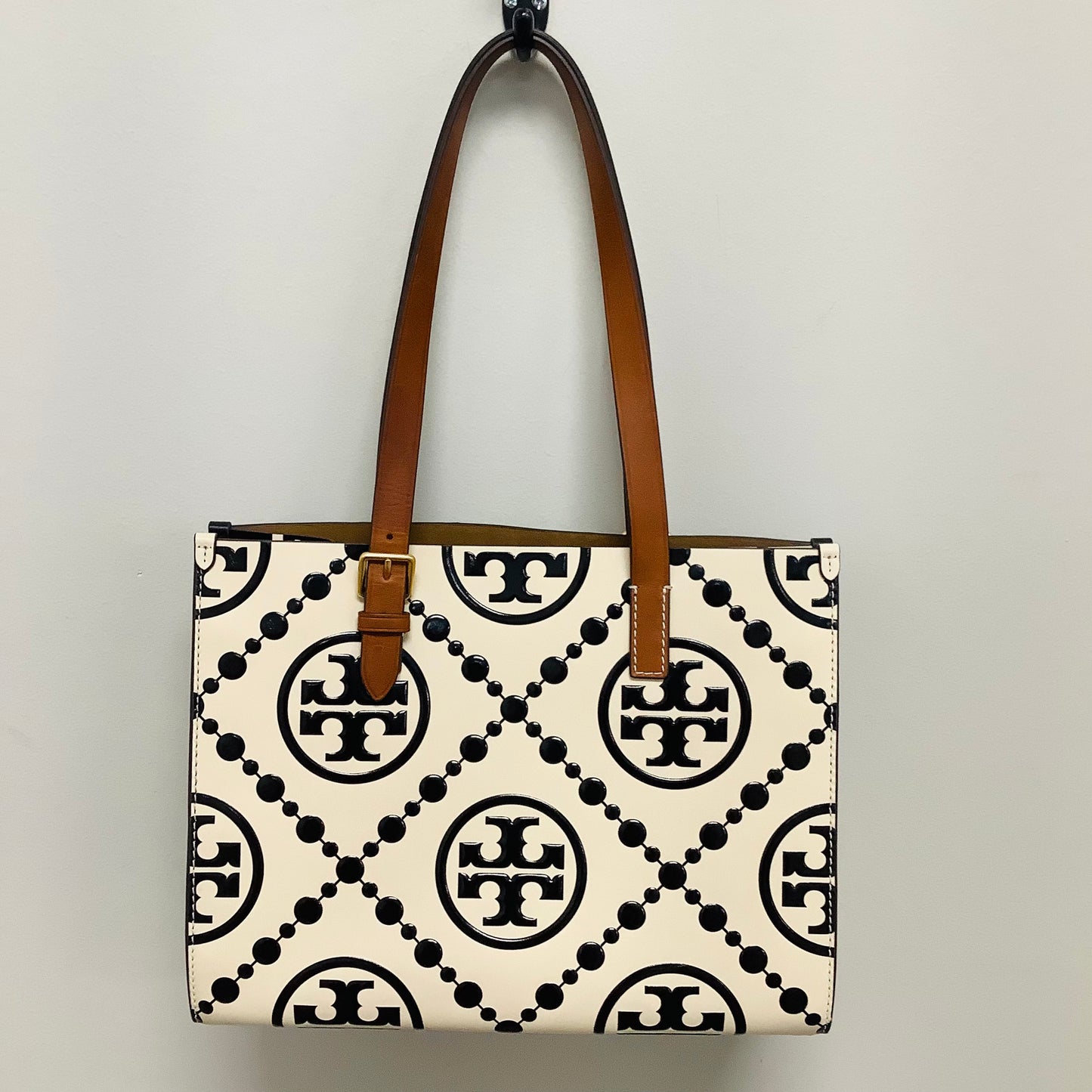 Tory Burch T Monogram Contrast Embossed Tote