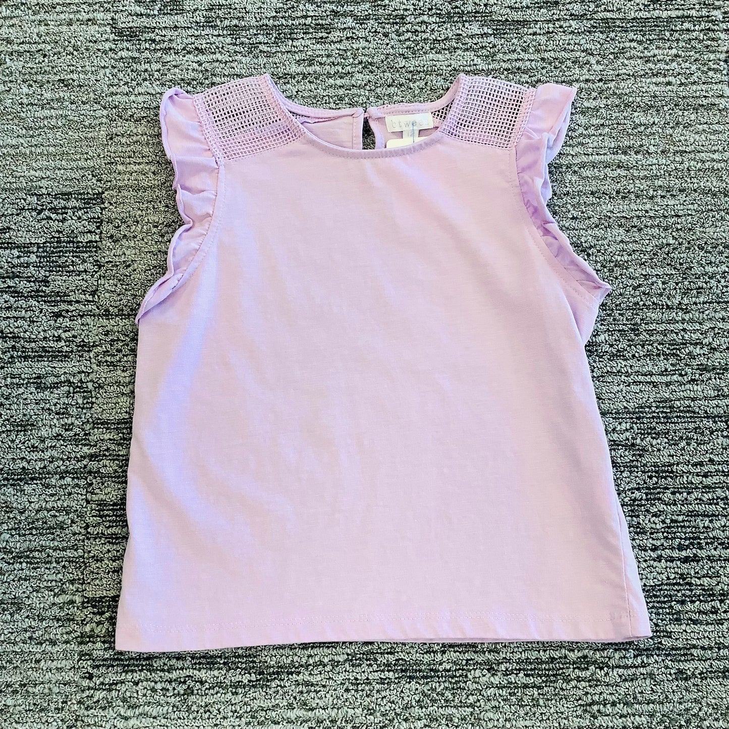 Kids BTween ruffle tank size 12 purple