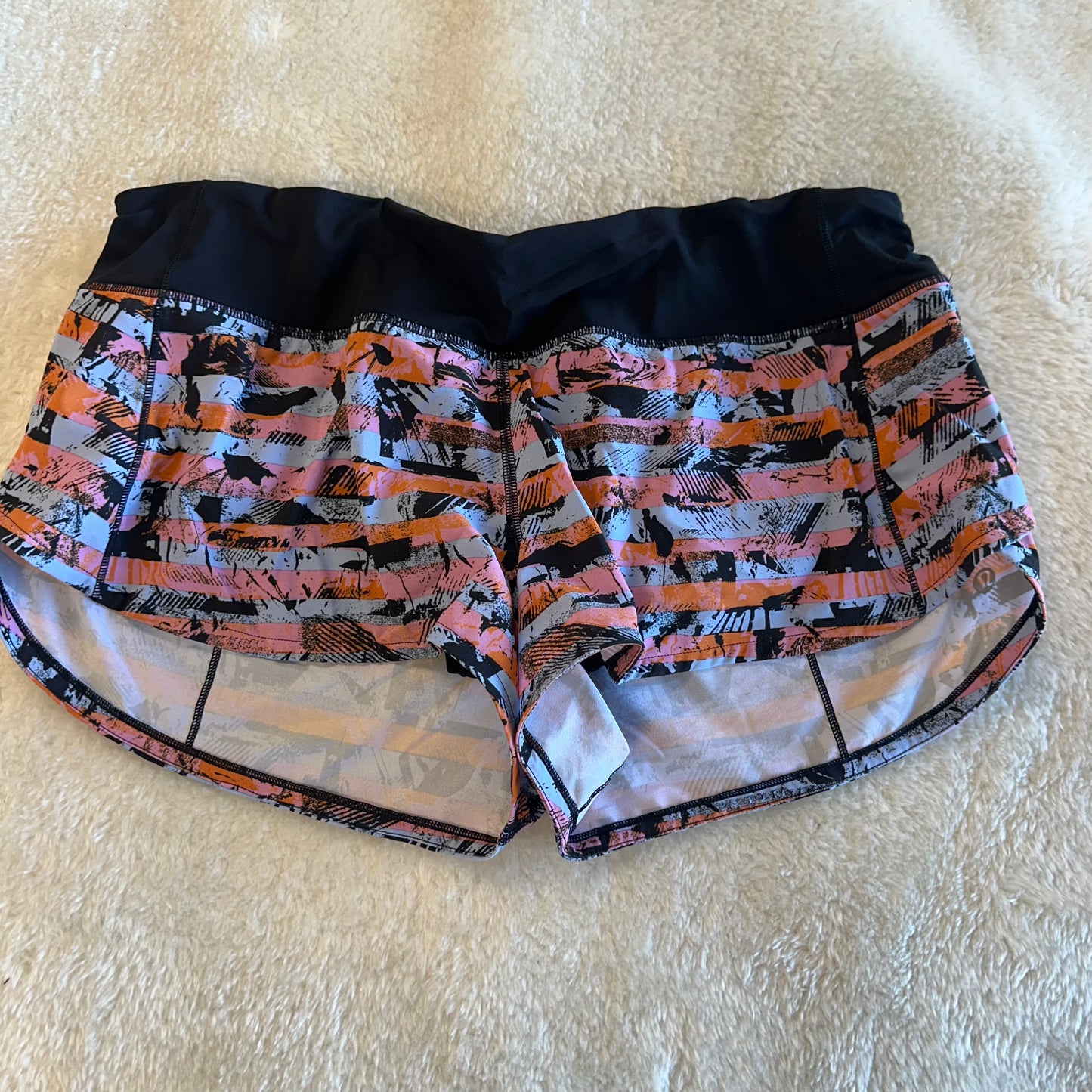 Lululemon 10 Pink/Purple/Orange/Black Shorts