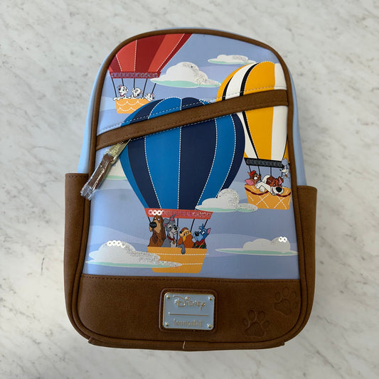 NWT LoungeFly Disney Dogs Air Balloon Mini Backpack