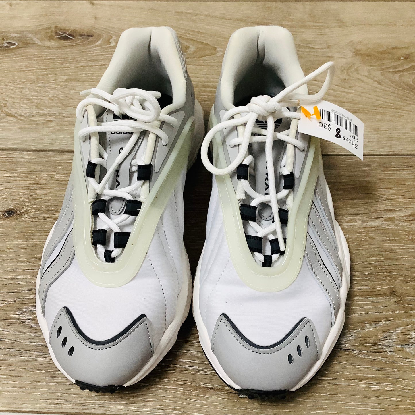 Adidas size 8 Oztral W sneakers grey/white