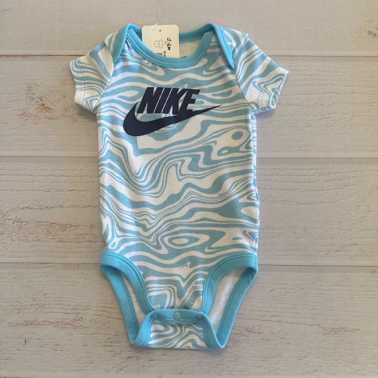 Baby Boy Nike 0-6M Blue Onesie