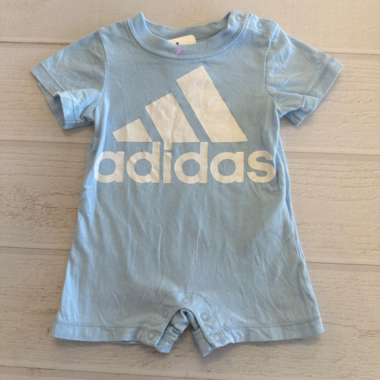 Babyboy Adidas 6M Light Blue Onesie