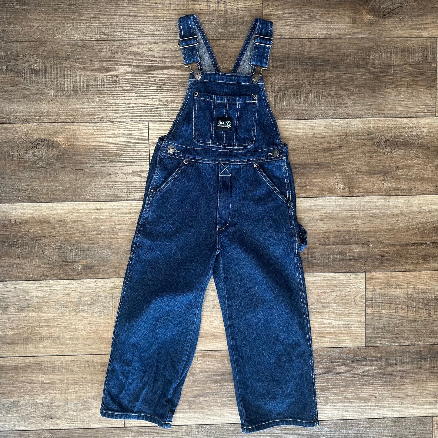 Boy’s Key 4 Dark Wash Overalls